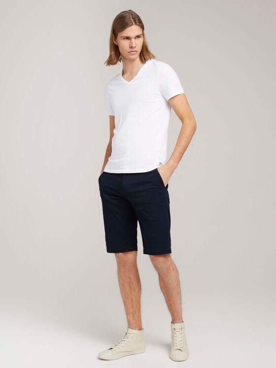 Chino Slim Shorts - Männer - Sky Captain Blue Chino Slim Shorts - Männer - Sky Captain Blue - 3 - TOM TAILOR Denim
