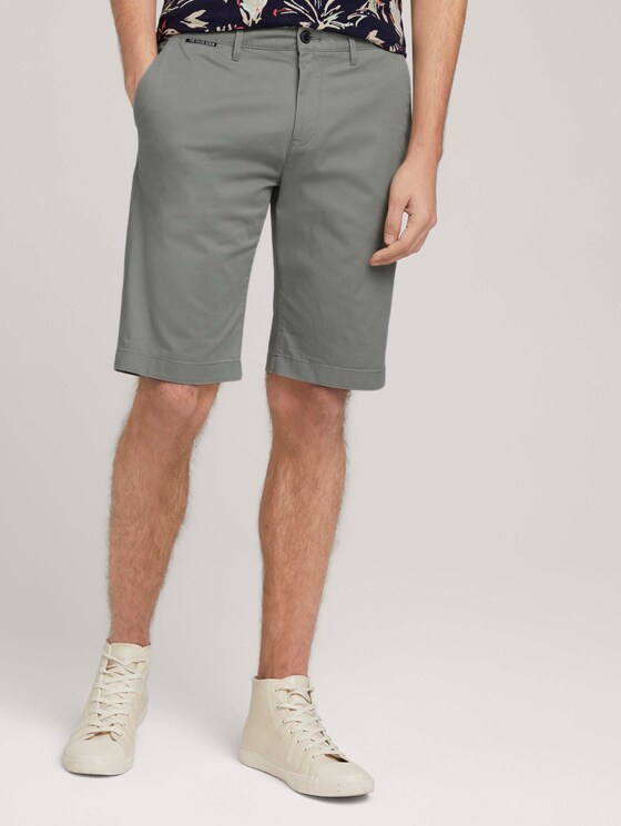 Chino Slim Shorts - Männer - Greyish Shadow Olive Chino Slim Shorts - Männer - Greyish Shadow Olive - 1 - TOM TAILOR Denim