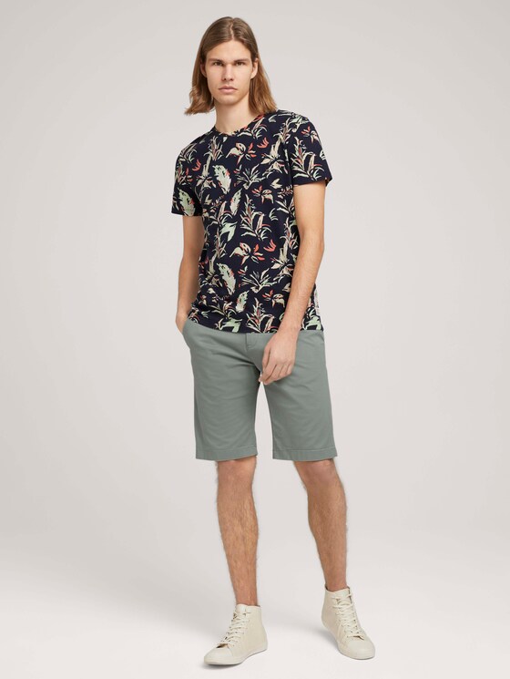 Chino Slim Shorts - Männer - Greyish Shadow Olive Chino Slim Shorts - Männer - Greyish Shadow Olive - 3 - TOM TAILOR Denim