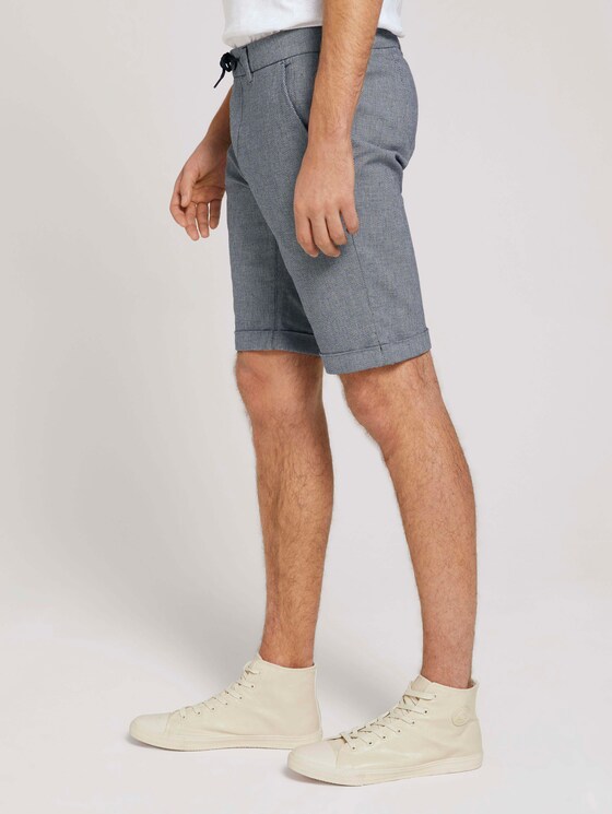 Chino Slim Shorts - Männer - navy white dobby yarn dye Chino Slim Shorts - Männer - navy white dobby yarn dye - 11 - TOM TAILOR Denim