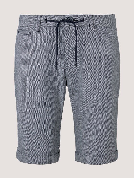 Chino Slim Shorts - Männer - navy white dobby yarn dye Chino Slim Shorts - Männer - navy white dobby yarn dye - 7 - TOM TAILOR Denim