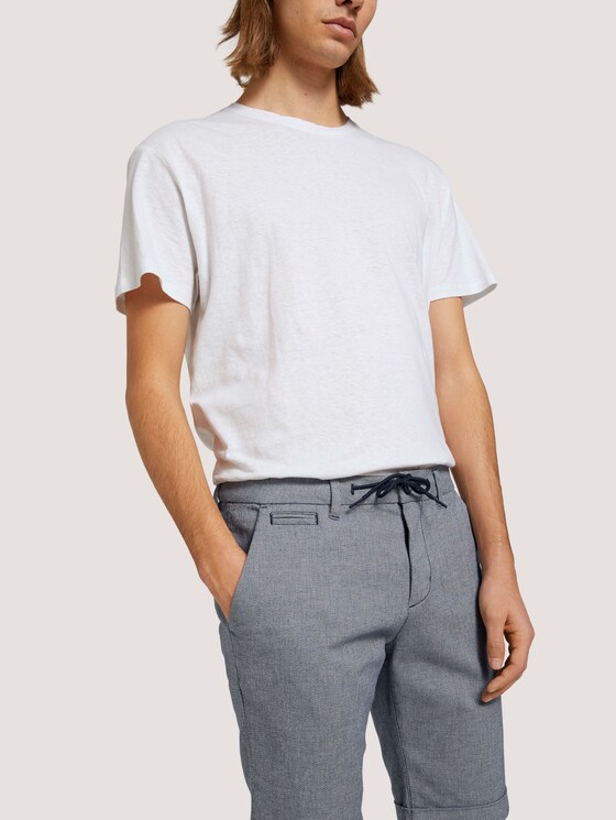 Chino Slim Shorts - Männer - navy white dobby yarn dye Chino Slim Shorts - Männer - navy white dobby yarn dye - 9 - TOM TAILOR Denim