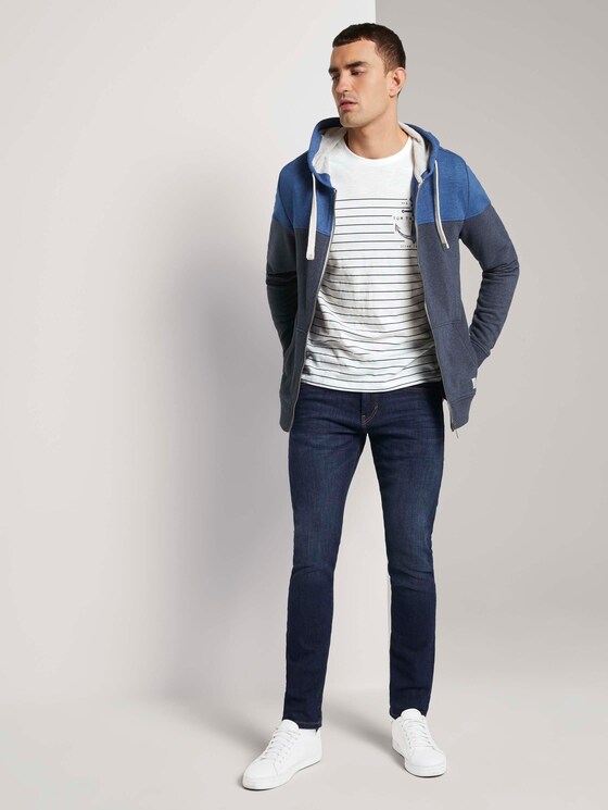 Maritimes T-Shirt mit Streifen - Männer - Off White Maritimes T-Shirt mit Streifen - Männer - Off White - 3 - TOM TAILOR