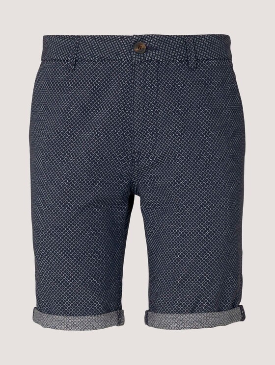 Chino Shorts mit feiner Struktur - Männer - navy white minimal Chino Shorts mit feiner Struktur - Männer - navy white minimal - 7 - TOM TAILOR Denim
