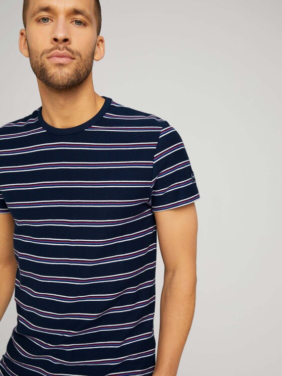 Gestreiftes T-Shirt - Männer - Dark Blue Gestreiftes T-Shirt - Männer - Dark Blue - 9 - TOM TAILOR