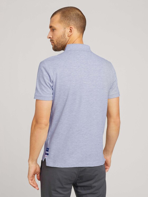 Strukturiertes Poloshirt - Männer - Light Stone Grey Melange Strukturiertes Poloshirt - Männer - Light Stone Grey Melange - 2 - TOM TAILOR