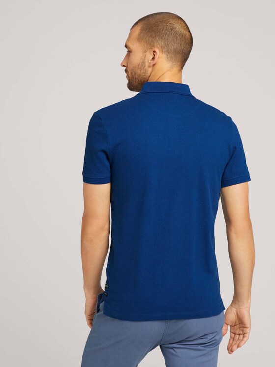 Strukturiertes Poloshirt - Männer - after dark blue Strukturiertes Poloshirt - Männer - after dark blue - 2 - TOM TAILOR
