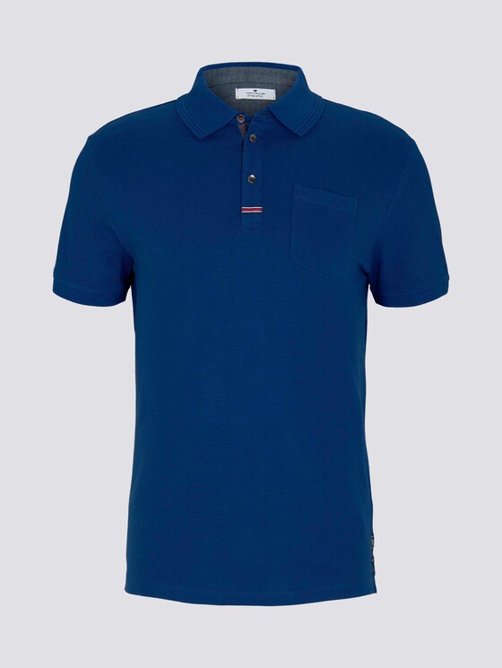 Strukturiertes Poloshirt - Männer - after dark blue Strukturiertes Poloshirt - Männer - after dark blue - 7 - TOM TAILOR
