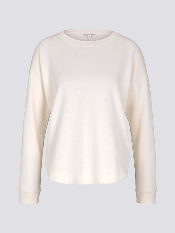 Loose Fit Sweatshirt - Frauen - soft creme beige Loose Fit Sweatshirt - Frauen - soft creme beige - 7 - TOM TAILOR Denim