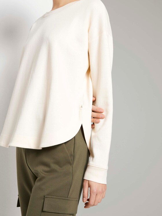 Loose Fit Sweatshirt - Frauen - soft creme beige Loose Fit Sweatshirt - Frauen - soft creme beige - 9 - TOM TAILOR Denim