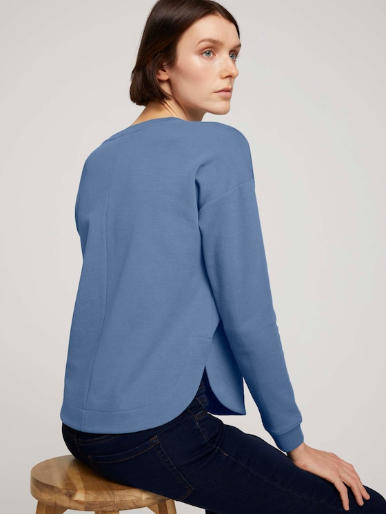 Loose Fit Sweatshirt - Frauen - soft mid blue Loose Fit Sweatshirt - Frauen - soft mid blue - 10 - TOM TAILOR Denim
