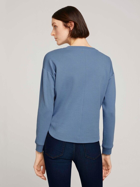 Loose Fit Sweatshirt - Frauen - soft mid blue Loose Fit Sweatshirt - Frauen - soft mid blue - 2 - TOM TAILOR Denim