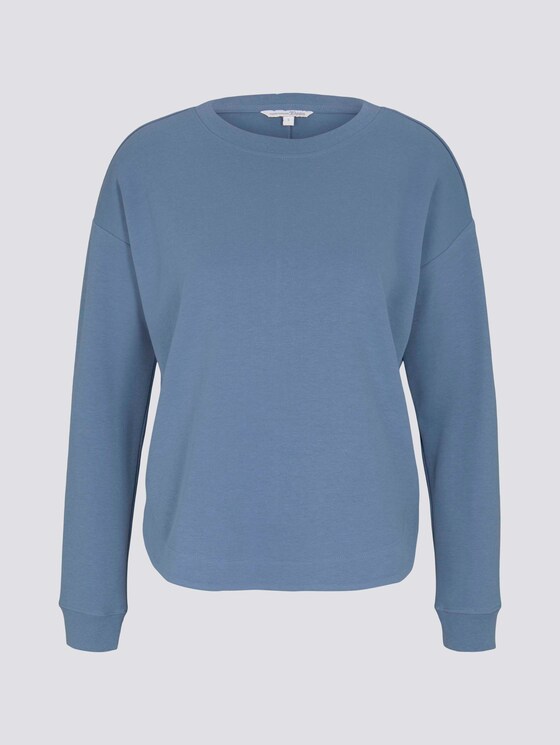 Loose Fit Sweatshirt - Frauen - soft mid blue Loose Fit Sweatshirt - Frauen - soft mid blue - 7 - TOM TAILOR Denim