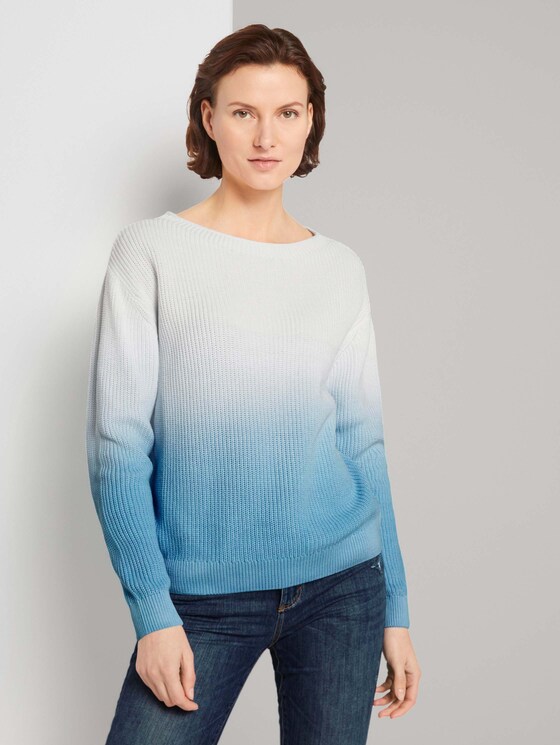 Pullover aus Bio-Baumwolle - Frauen - Clear Light Blue Pullover aus Bio-Baumwolle - Frauen - Clear Light Blue - 1 - TOM TAILOR