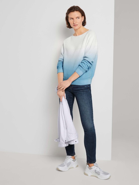 Pullover aus Bio-Baumwolle - Frauen - Clear Light Blue Pullover aus Bio-Baumwolle - Frauen - Clear Light Blue - 3 - TOM TAILOR