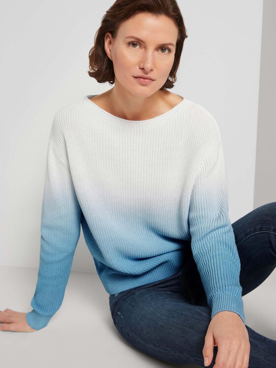 Pullover aus Bio-Baumwolle - Frauen - Clear Light Blue Pullover aus Bio-Baumwolle - Frauen - Clear Light Blue - 5 - TOM TAILOR