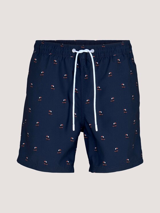 Gemusterte Badeshorts - Männer - navy tucan print Gemusterte Badeshorts - Männer - navy tucan print - 7 - TOM TAILOR Denim