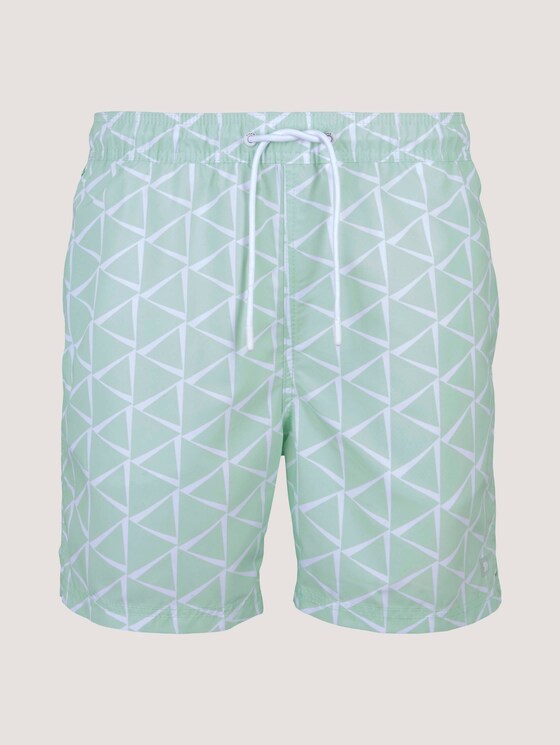 Gemusterte Badeshorts - Männer - mint big triangle print Gemusterte Badeshorts - Männer - mint big triangle print - 7 - TOM TAILOR Denim