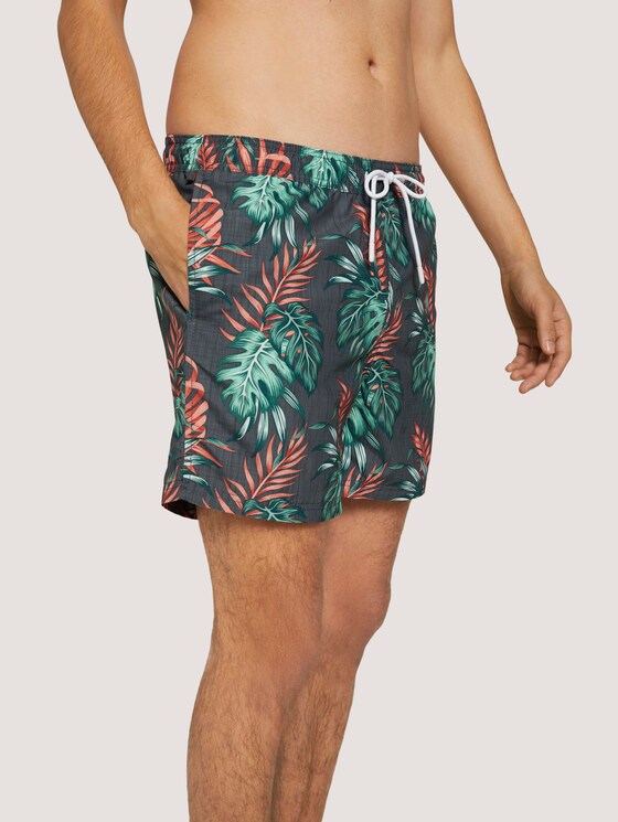 Gemusterte Badeshorts - Männer - palm leaves aop Gemusterte Badeshorts - Männer - palm leaves aop - 9 - TOM TAILOR Denim