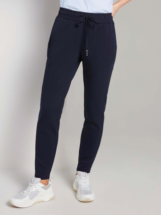 Loose Fit Hose mit Tunnelzug - Frauen - Sky Captain Blue Loose Fit Hose mit Tunnelzug - Frauen - Sky Captain Blue - 1 - TOM TAILOR