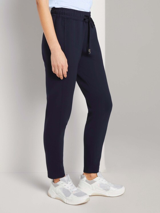 Loose Fit Hose mit Tunnelzug - Frauen - Sky Captain Blue Loose Fit Hose mit Tunnelzug - Frauen - Sky Captain Blue - 11 - TOM TAILOR