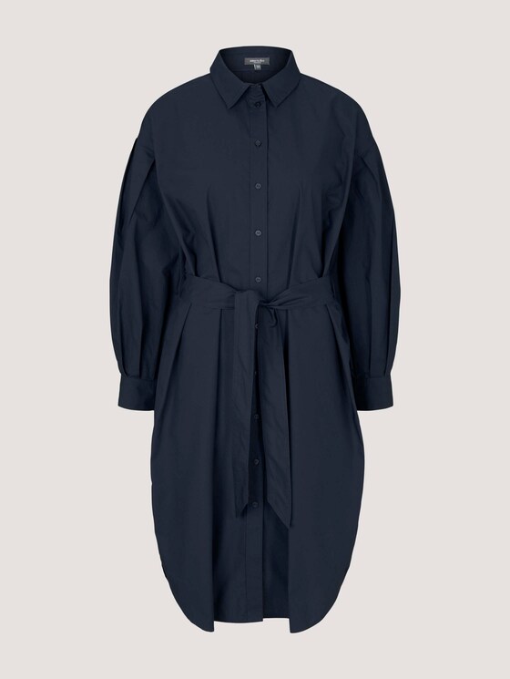 Hemdkleid mit Falten - Frauen - Sky Captain Blue Hemdkleid mit Falten - Frauen - Sky Captain Blue - 7 - Mine to five