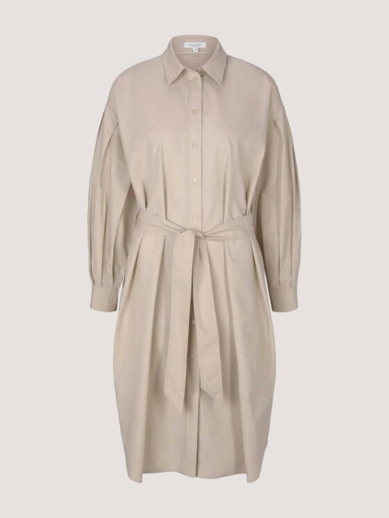 Hemdkleid mit Falten - Frauen - linen beige Hemdkleid mit Falten - Frauen - linen beige - 7 - Mine to five