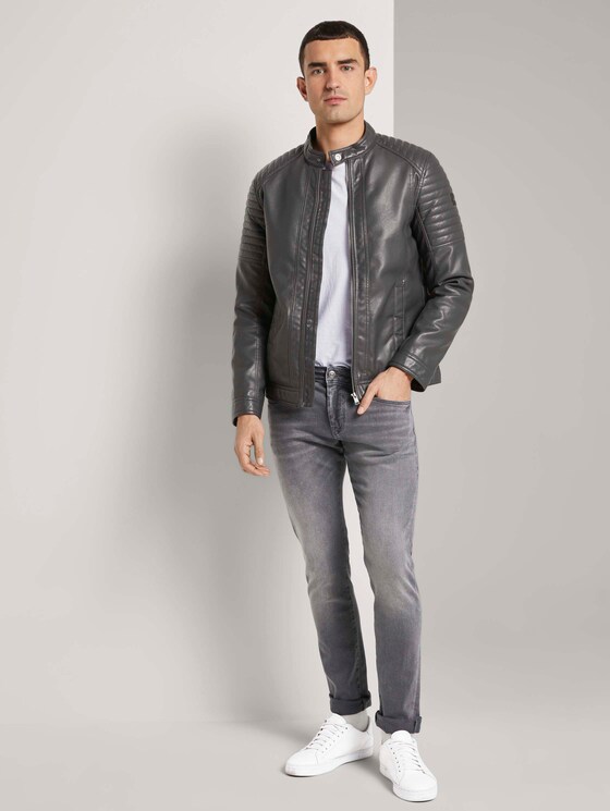 Troy Slim Jeans - Männer - clean mid stone grey denim Troy Slim Jeans - Männer - clean mid stone grey denim - 3 - TOM TAILOR