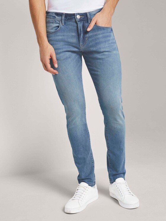 Troy Slim Jeans - Männer - light stone wash denim Troy Slim Jeans - Männer - light stone wash denim - 1 - TOM TAILOR
