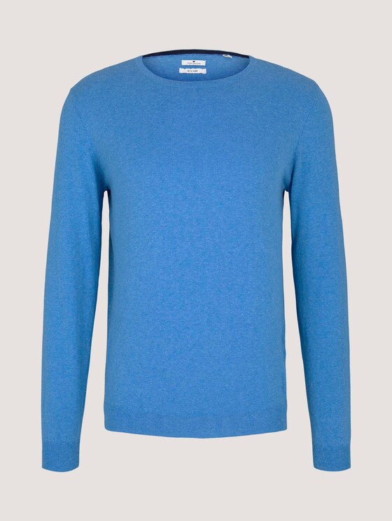 Basic Pullover - Männer - bright ibiza blue Basic Pullover - Männer - bright ibiza blue - 7 - TOM TAILOR