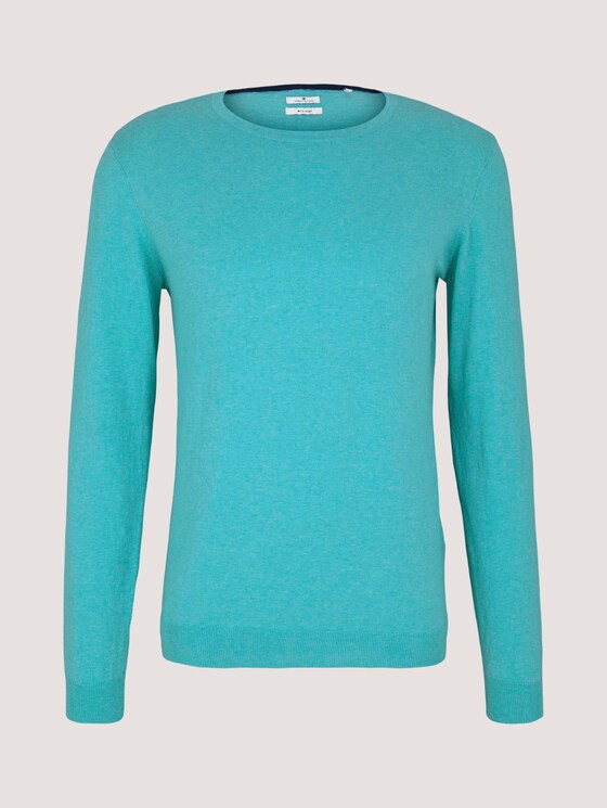 Basic Pullover - Männer - dusty aqua Basic Pullover - Männer - dusty aqua - 7 - TOM TAILOR