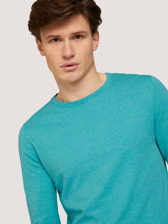 Basic Pullover - Männer - dusty aqua Basic Pullover - Männer - dusty aqua - 9 - TOM TAILOR
