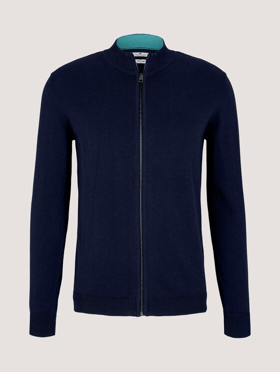 Basic Jacke mit Stehkragen - Männer - Dark Blue Basic Jacke mit Stehkragen - Männer - Dark Blue - 7 - TOM TAILOR