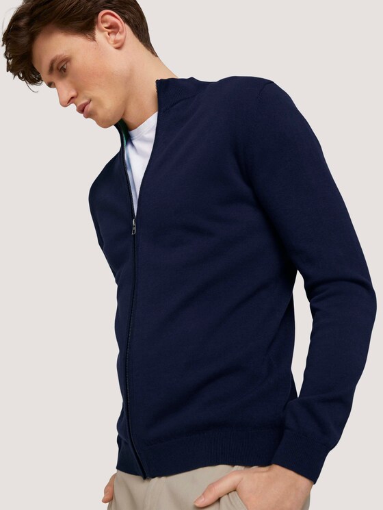 Basic Jacke mit Stehkragen - Männer - Dark Blue Basic Jacke mit Stehkragen - Männer - Dark Blue - 9 - TOM TAILOR