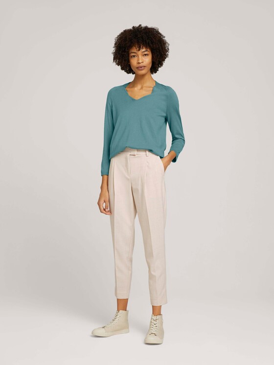 Pullover mit Bio-Baumwolle - Frauen - Mineral Stone Blue Pullover mit Bio-Baumwolle - Frauen - Mineral Stone Blue - 3 - Mine to five