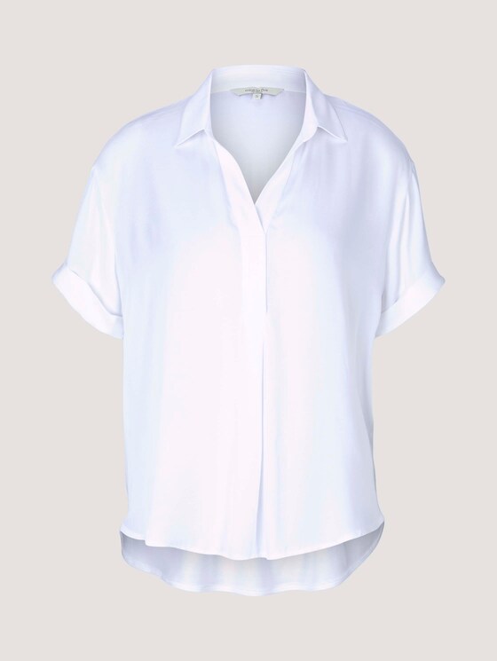 T-Shirt mit Kragen - Frauen - White T-Shirt mit Kragen - Frauen - White - 7 - Mine to five