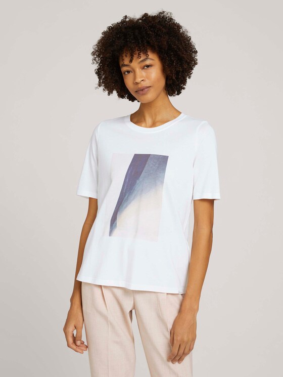 T-Shirt mit Print - Frauen - Whisper White T-Shirt mit Print - Frauen - Whisper White - 1 - Mine to five