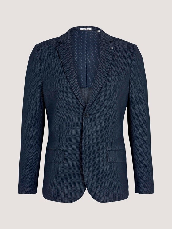 Jersey-Sakko - Männer - knitted blue pattern Jersey-Sakko - Männer - knitted blue pattern - 7 - TOM TAILOR