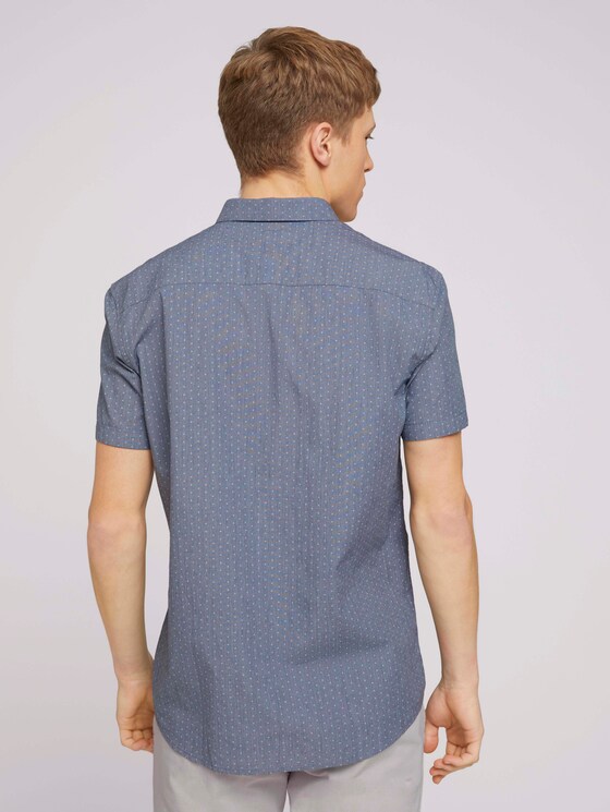 gemustertes Hemd aus Bio-Baumwolle - Männer - navy small element print gemustertes Hemd aus Bio-Baumwolle - Männer - navy small element print - 2 - TOM TAILOR Denim