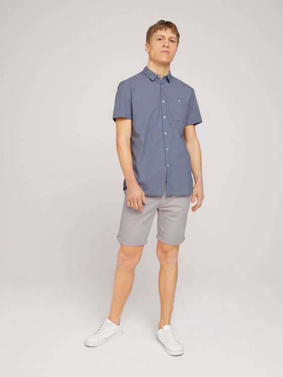 gemustertes Hemd aus Bio-Baumwolle - Männer - navy small element print gemustertes Hemd aus Bio-Baumwolle - Männer - navy small element print - 3 - TOM TAILOR Denim