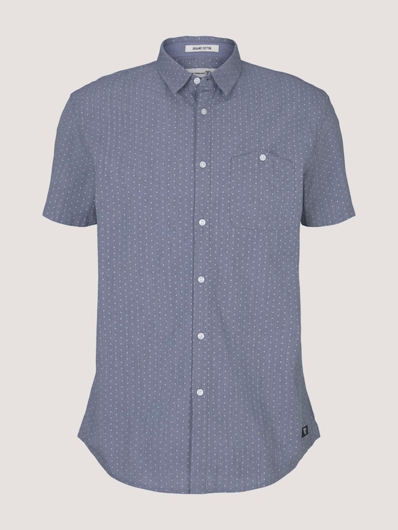 gemustertes Hemd aus Bio-Baumwolle - Männer - navy small element print gemustertes Hemd aus Bio-Baumwolle - Männer - navy small element print - 7 - TOM TAILOR Denim