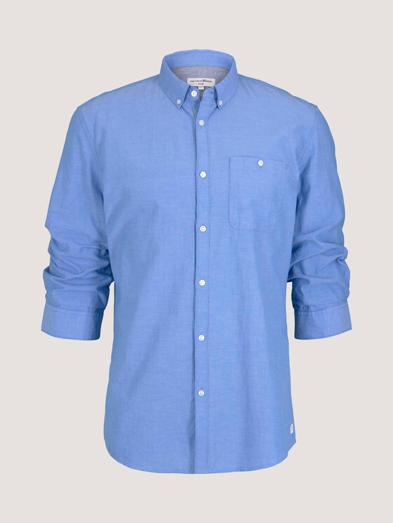 strukturiertes Hemd - Männer - light blue white structure strukturiertes Hemd - Männer - light blue white structure - 7 - TOM TAILOR Denim