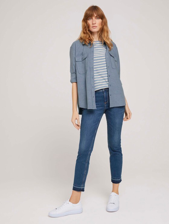 gestreiftes Langarmshirt - Frauen - blue offwhite stripe gestreiftes Langarmshirt - Frauen - blue offwhite stripe - 3 - TOM TAILOR
