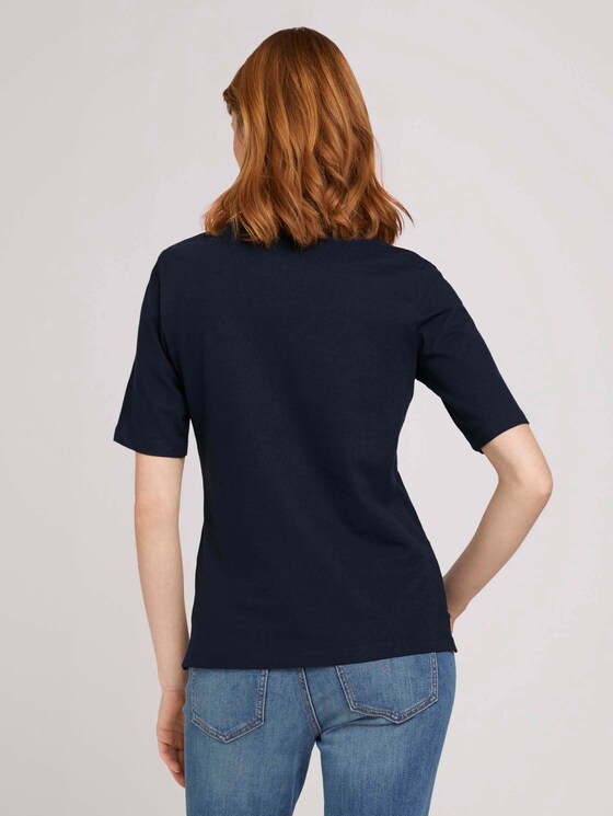 Poloshirt mit Bio-Baumwolle - Frauen - Sky Captain Blue Poloshirt mit Bio-Baumwolle - Frauen - Sky Captain Blue - 2 - TOM TAILOR