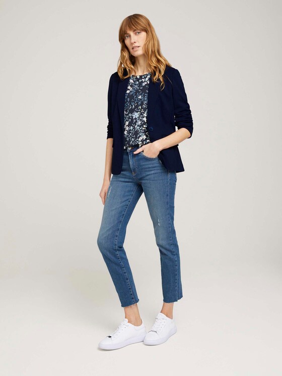 Sweatshirt mit Blumenmuster - Frauen - navy bigger flower design Sweatshirt mit Blumenmuster - Frauen - navy bigger flower design - 3 - TOM TAILOR