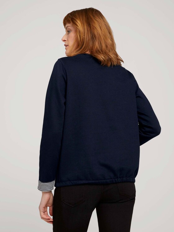 Sweatshirt mit Bio-Baumwolle - Frauen - Sky Captain Blue Sweatshirt mit Bio-Baumwolle - Frauen - Sky Captain Blue - 2 - TOM TAILOR