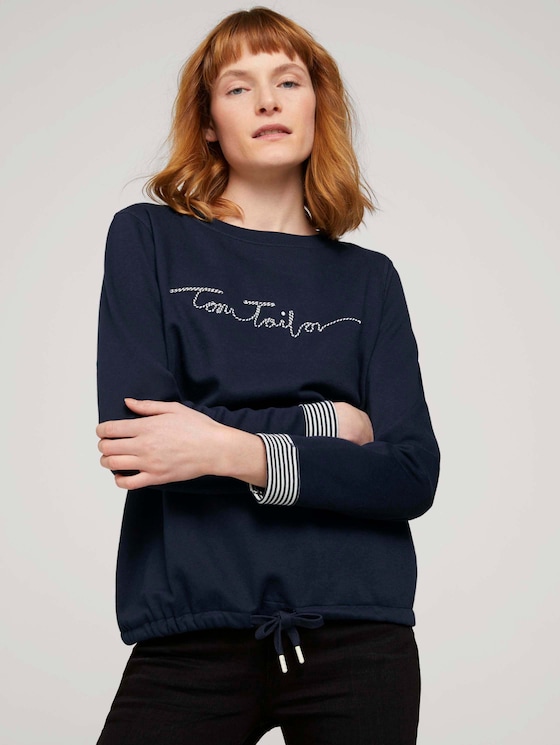 Sweatshirt mit Bio-Baumwolle - Frauen - Sky Captain Blue Sweatshirt mit Bio-Baumwolle - Frauen - Sky Captain Blue - 5 - TOM TAILOR