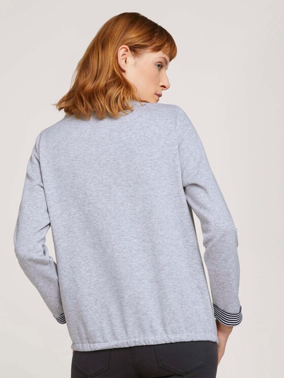 Sweatshirt mit Bio-Baumwolle - Frauen - comfort grey melange Sweatshirt mit Bio-Baumwolle - Frauen - comfort grey melange - 2 - TOM TAILOR