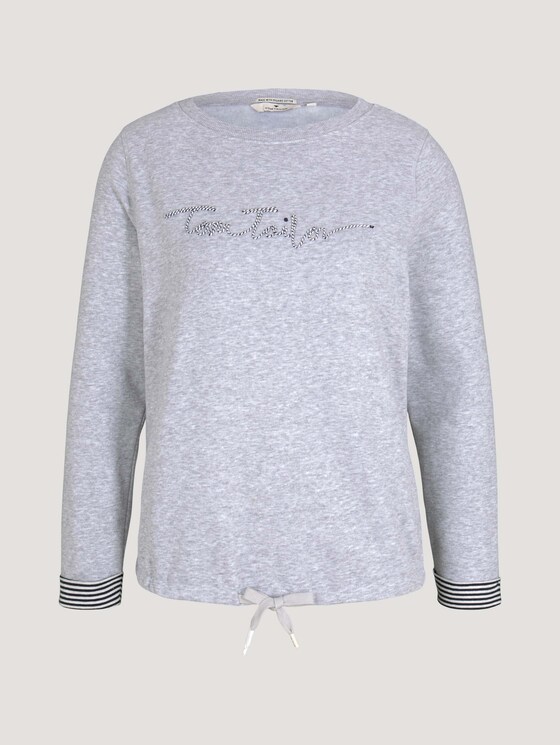 Sweatshirt mit Bio-Baumwolle - Frauen - comfort grey melange Sweatshirt mit Bio-Baumwolle - Frauen - comfort grey melange - 7 - TOM TAILOR