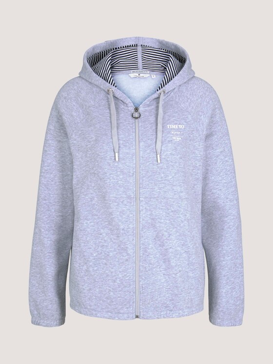 Sweatjacke mit Bio-Baumwolle - Frauen - comfort grey melange Sweatjacke mit Bio-Baumwolle - Frauen - comfort grey melange - 7 - TOM TAILOR
